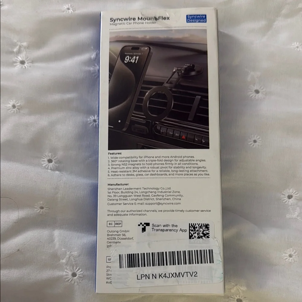 Syncwire Black Phone Mount